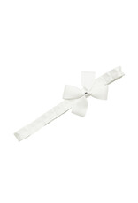 prinsessefin Haarband strik   Christina  0-3 maanden Antiek wit met Swarovski