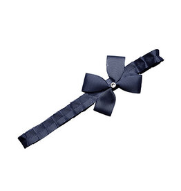 prinsessefin Haarband strik   Christina  0-6 maanden Donkerblauw met Swarovski