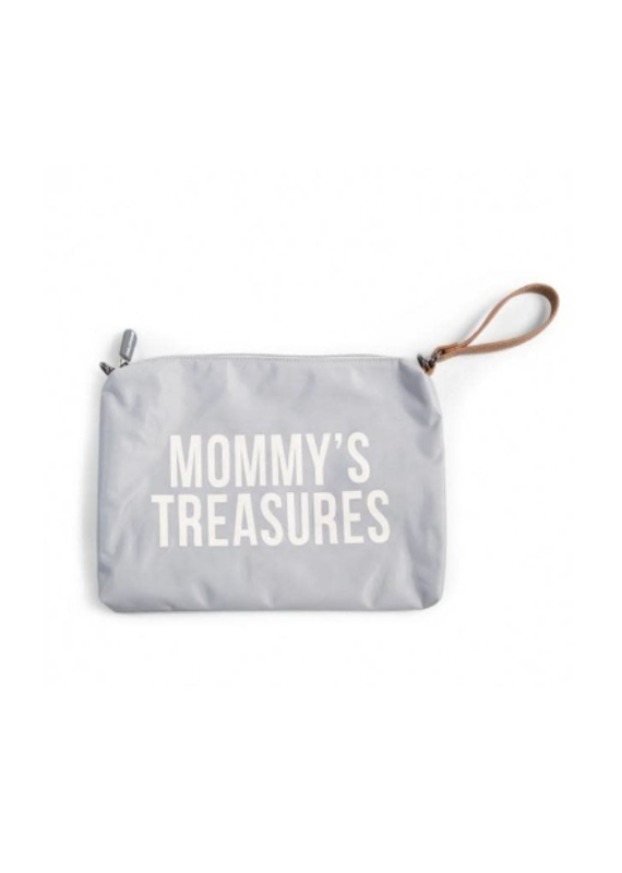 Childhome Mommy clutch - grijs/wit