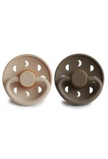 Frigg Frigg - maan  croissant/portobello  - T1 - 0-6m - Latex fopspeen