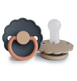 Frigg Frigg - Daisy- Aurora/Croissant - T1 - 0-6m - silicone fopspeen  2 pack