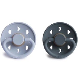 Frigg Frigg - maan  licht blauw - blauw  - T1 - 0-6m - Latex fopspeen