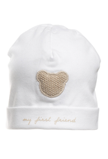 First First bonnet   FIRST TEDDY ESSENTIALS BEIGE White-Beige
