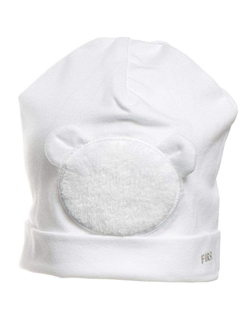 First First B bonnet xl fur teddy bear White