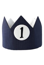 Arthur (blauw) kroon - met button 1-2 jaar Liezelijn