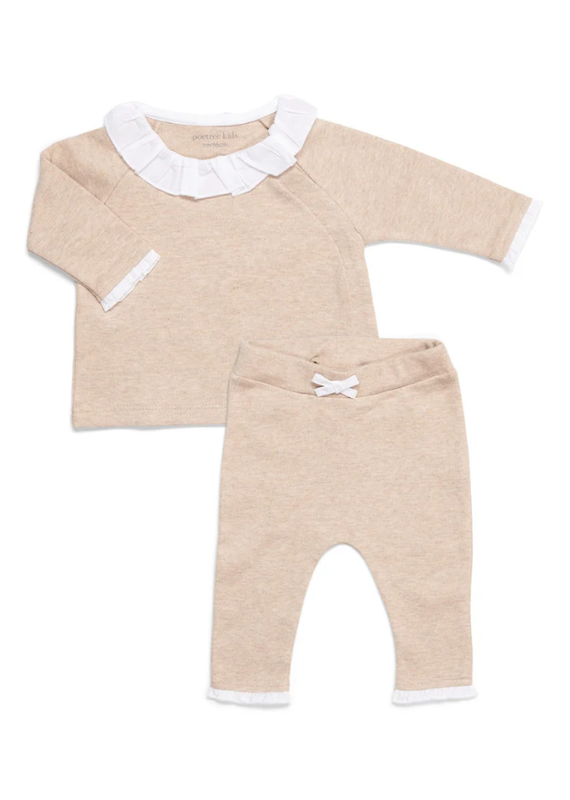 Baby set camel meisje- 68