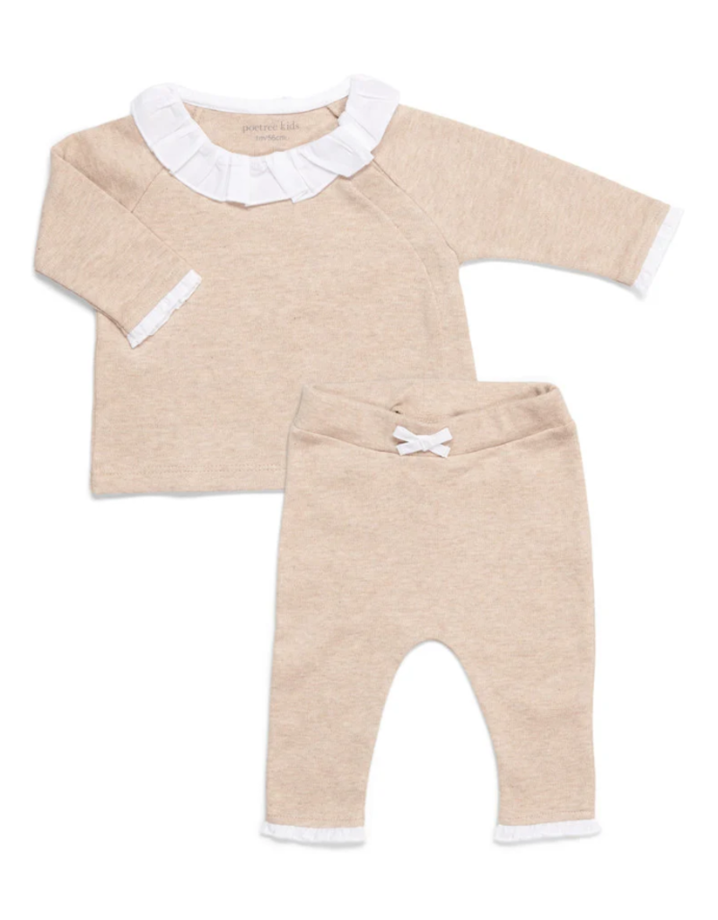 Baby set camel meisje- 68