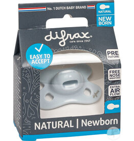 Difrax Difrax Fopspeen Natural Newborn Uni Blauw