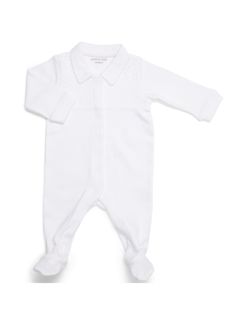 Poetree Kids Poetree Kids Girl Baby Suit Chevron White size 62cm