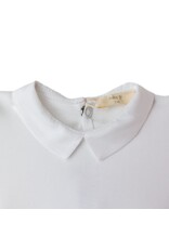 Baby Gi Baby Gi- white bodysuit piqué collar