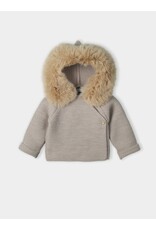 Baby knitted coat with lining and hood dulzura