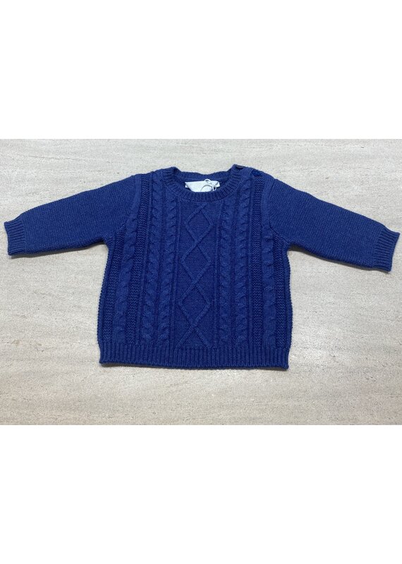 mayoral Mayoral-braided jumper-gebreide trui-donkerblauw