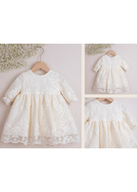 Minimi-dress- wit- bloemetjeskant