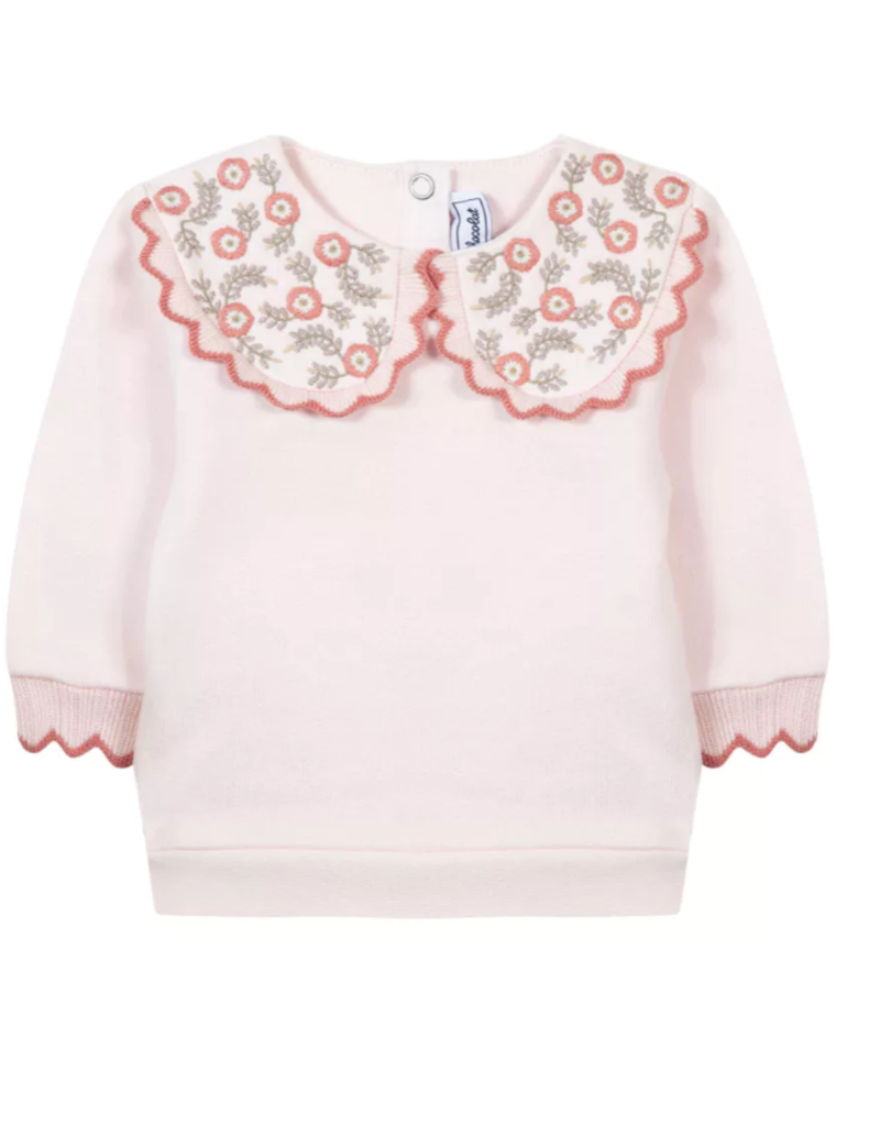 T&C- sweater- bouquet romantique- roze
