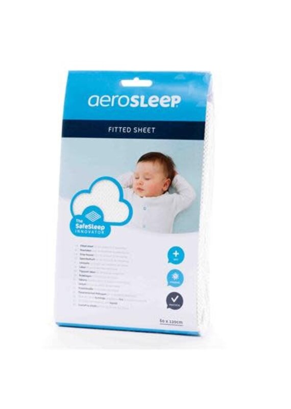 AeroSleep AeroSleep - Hoeslaken co-sleeper 80x53cm - wit