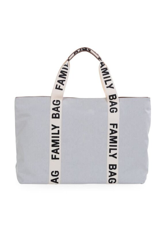 Childhome Family bag- signature- canvas offwhite