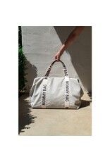 Childhome Mommy Bag ® Verzorgingstas - Signature - Canvas - off white (licht grijs)