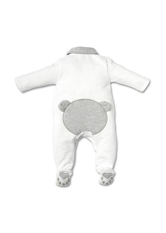 First First rompersuit ORSO ESSENTIALS GREY 0m