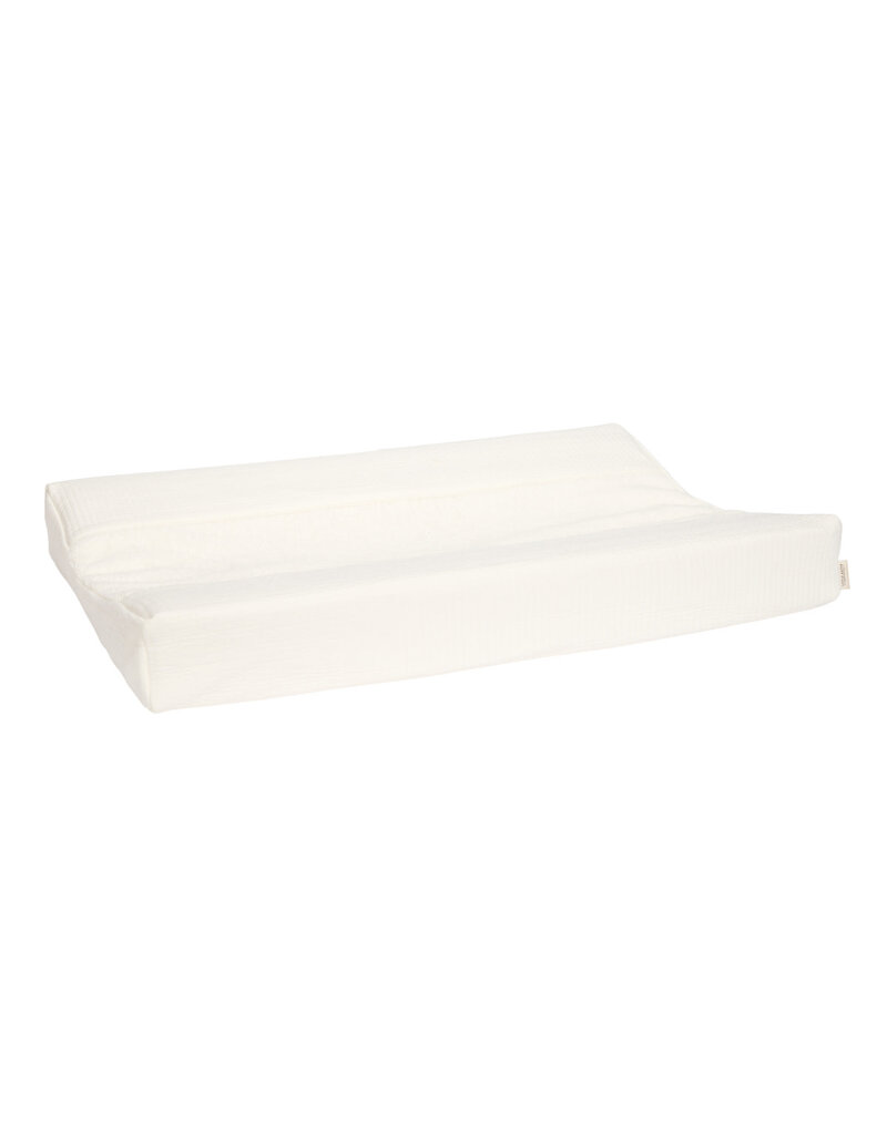 Changing pad cover - Bliss White ( Tetra met fleece middenstuk)