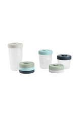 Beaba Beaba set 8 portioneerpotjes - blauw, groen, grijs 4x150ml - 4x250ml