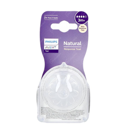 Avent Natural-zuigspeen 3.0 :4 gaatjes/3m+