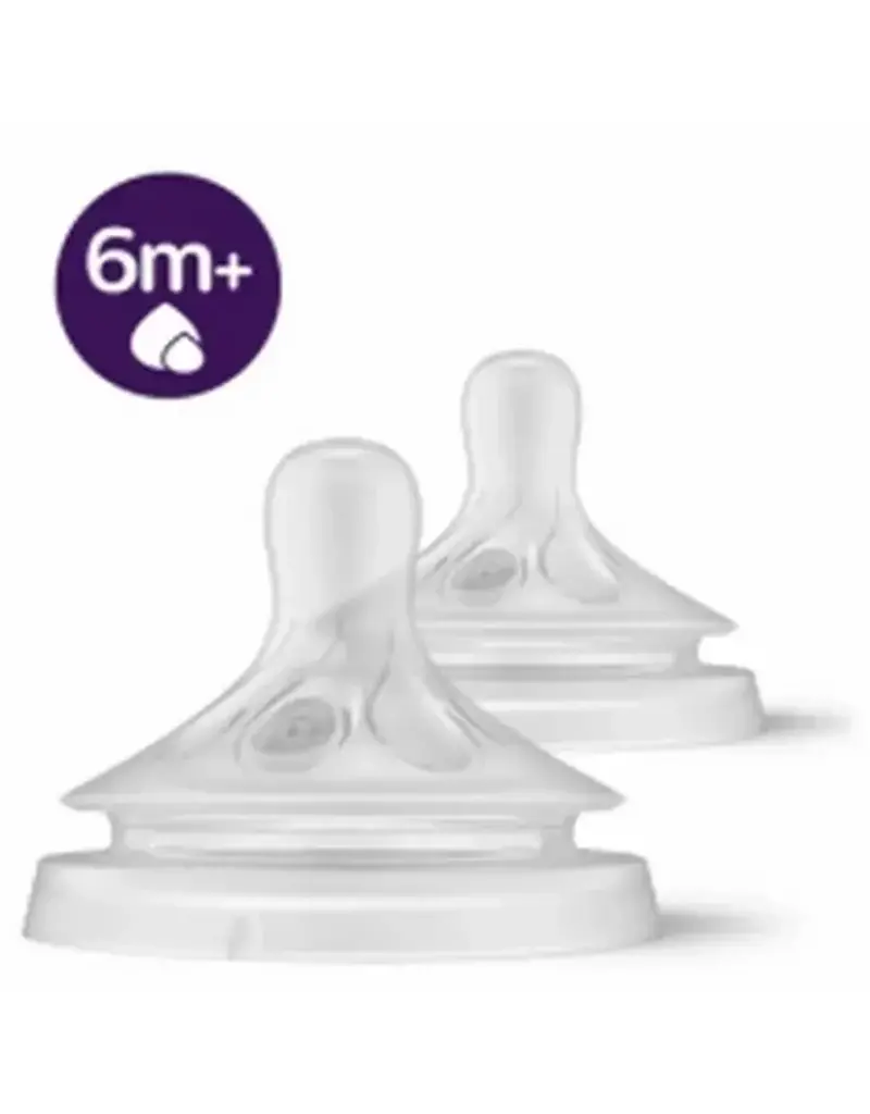 Avent Natural-zuigspeen 3.0 :5 gaatjes/6m+