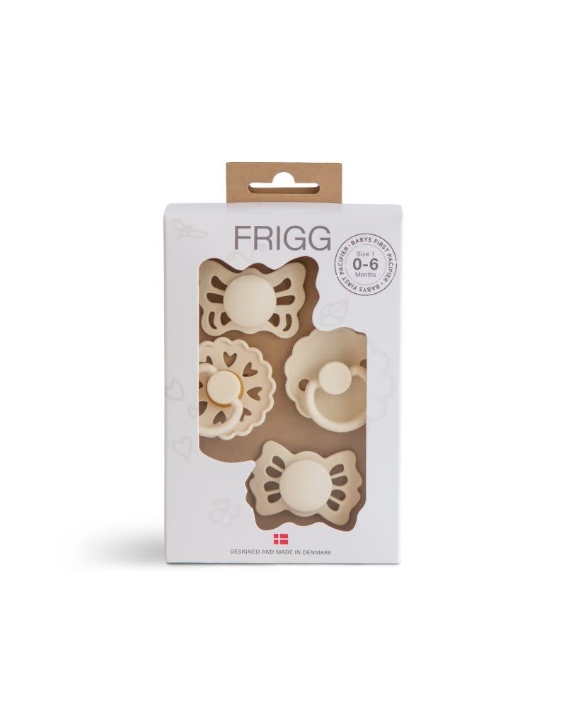 Frigg Frigg Baby's First Pacifier Fopspenen Set | Cream