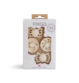 Frigg Frigg Baby's First Pacifier Fopspenen Set | cream night