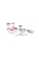 Beaba Beaba -  2x90ml +4x150ml +6x250ml +2 Siliconen Lepels -  set (eucalyptus)