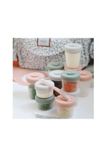 Beaba Beaba -  2x90ml +4x150ml +6x250ml +2 Siliconen Lepels -  set (eucalyptus)