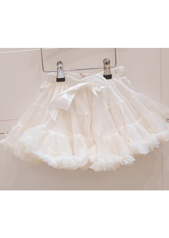 prinsessefin Star tutu rokje- antique white maat: XS