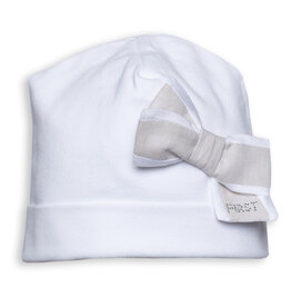 First First - newborn muts XL strik - White beige