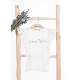 Tartine & Chocolat Tartine & Chocolat - T-shirt ecru bloemen