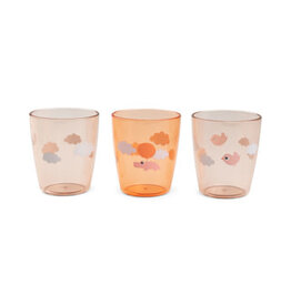 Done by Deer Done by deer - Yummi mini glass - happy clouds papaya