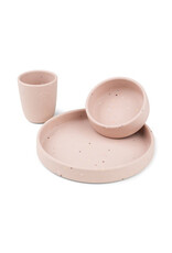 Done by Deer Done by deer - silicone dinner set - confetti roze