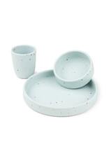 Done by Deer Done by deer - silicone dinner set - confetti blauw