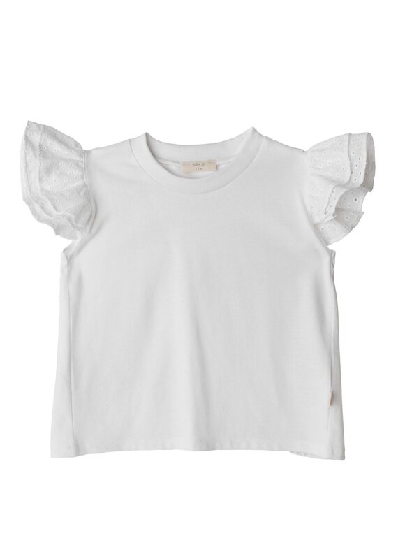 Baby Gi White t-shirt with angel sleeves
