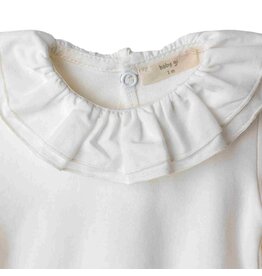 Baby Gi Ivory body with ruffled collar- ivory detail