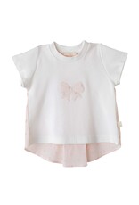Baby Gi White t-shirt with bow Flora