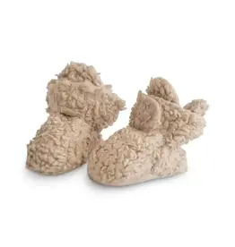 Mushie Mushie - cozy baby booties - oatmeal