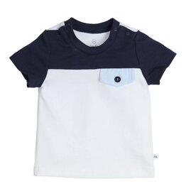 Gymp T-shirt aerobic- dark blue/white