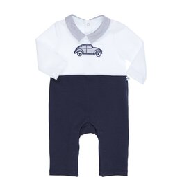 Gymp Creepersuit Aerobic-Dark blue/white- auto