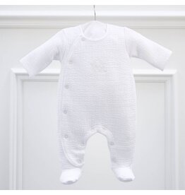 Théophile & Patachou Théophile et patachou - kruippakje jersey gewafeld wit