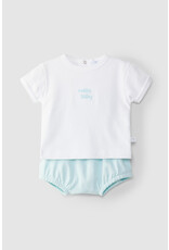 Laranjinha Setje munt/wit-hello baby