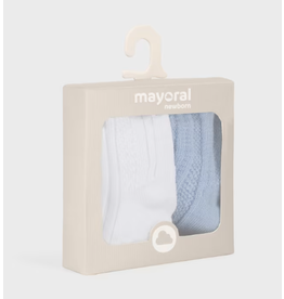 mayoral Mayoral - Sokken boys 2 paar wit/blauw