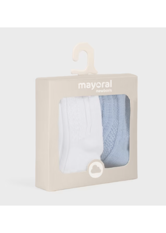 mayoral Mayoral - Sokken boys 2 paar wit/blauw