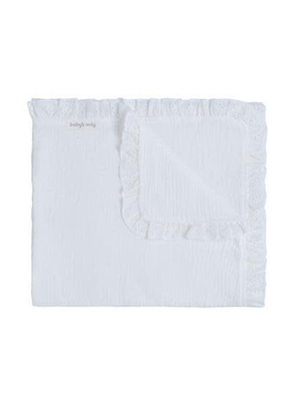 Baby's only Baby's only - wiegdeken - calm wit 70x95cm