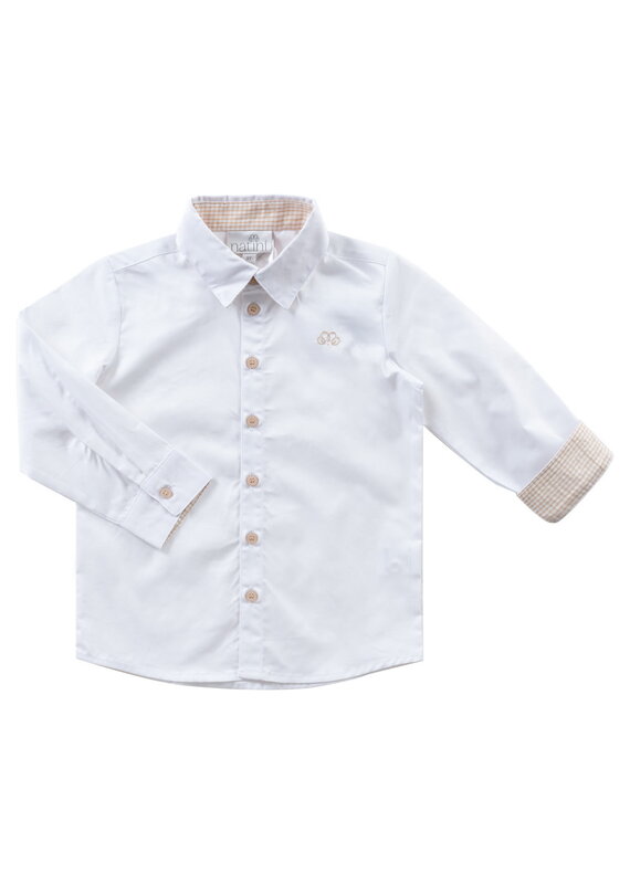 Natini Shirt-Caspar-Vichy White/beige