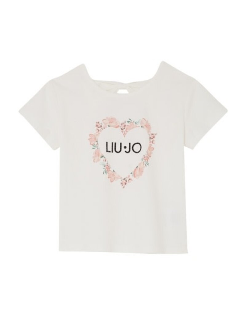 Liu Jo T-shirt- liu Jo hartje-strik op rug