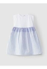 Laranjinha Laranjinha - kleed blauw/wit strepen open rug
